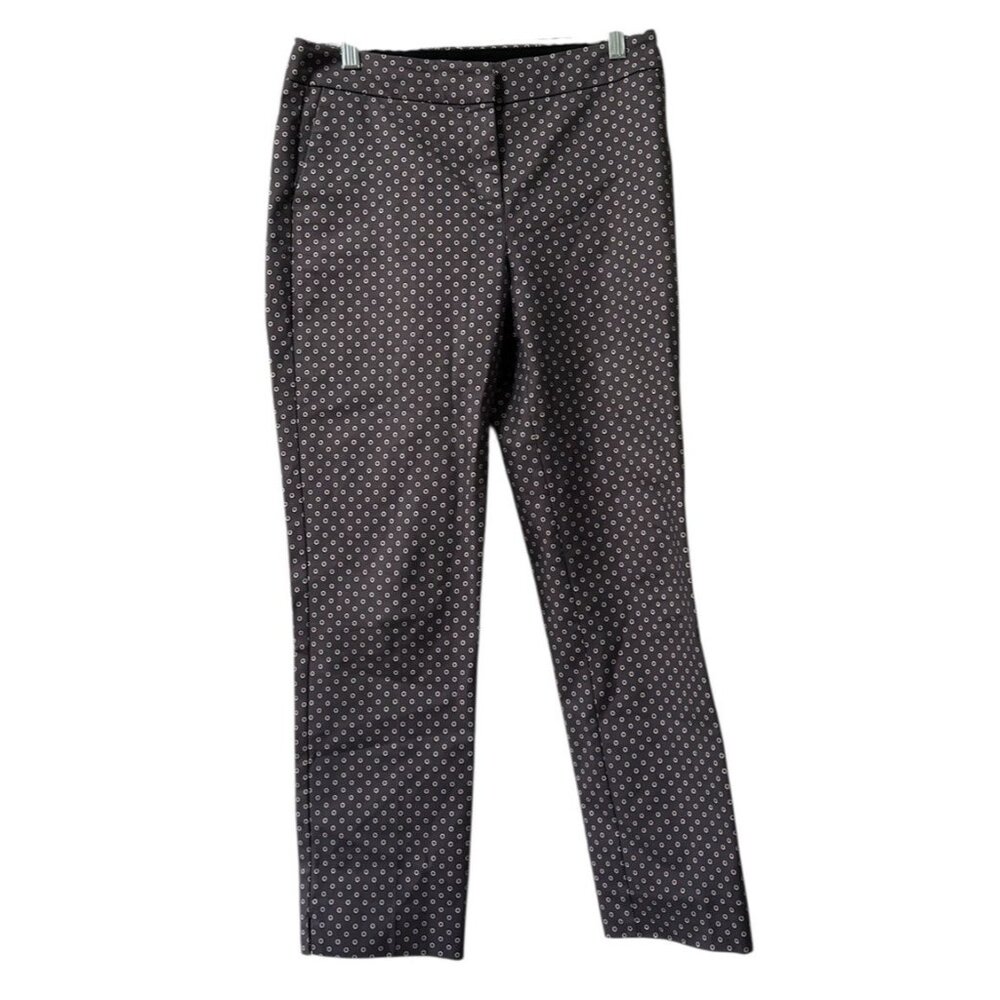 Boden Women Polka Dot Geometric Print Dress Pants Trousers Size 6R Career Office